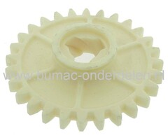 Startertandwiel TECUMSEH Motoren met Verticale Krukas op Grasmaaiers, Kooimaaiers, Cirkelmaaiers, Benzinemaaiers, Tecumseh Starterdelen, Tandwielen voor Handstarters Tecumseh, Starttandwiel