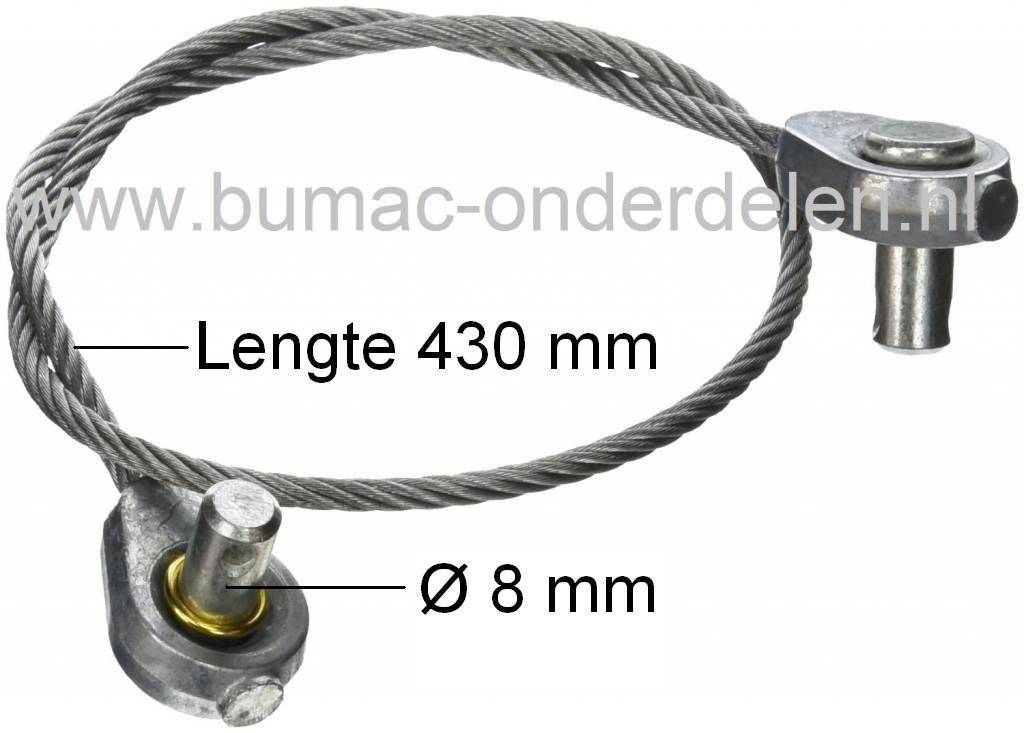 Maaidek Liftkabel MTD - Wolf - Yardman - Cub Cadet - Bolens - White - Etesia Zitmaaiers, Frontmaaiers, Tuintrekkers, Liftkabels Maaidek, Lift Kabels voor Maaidekken MTD