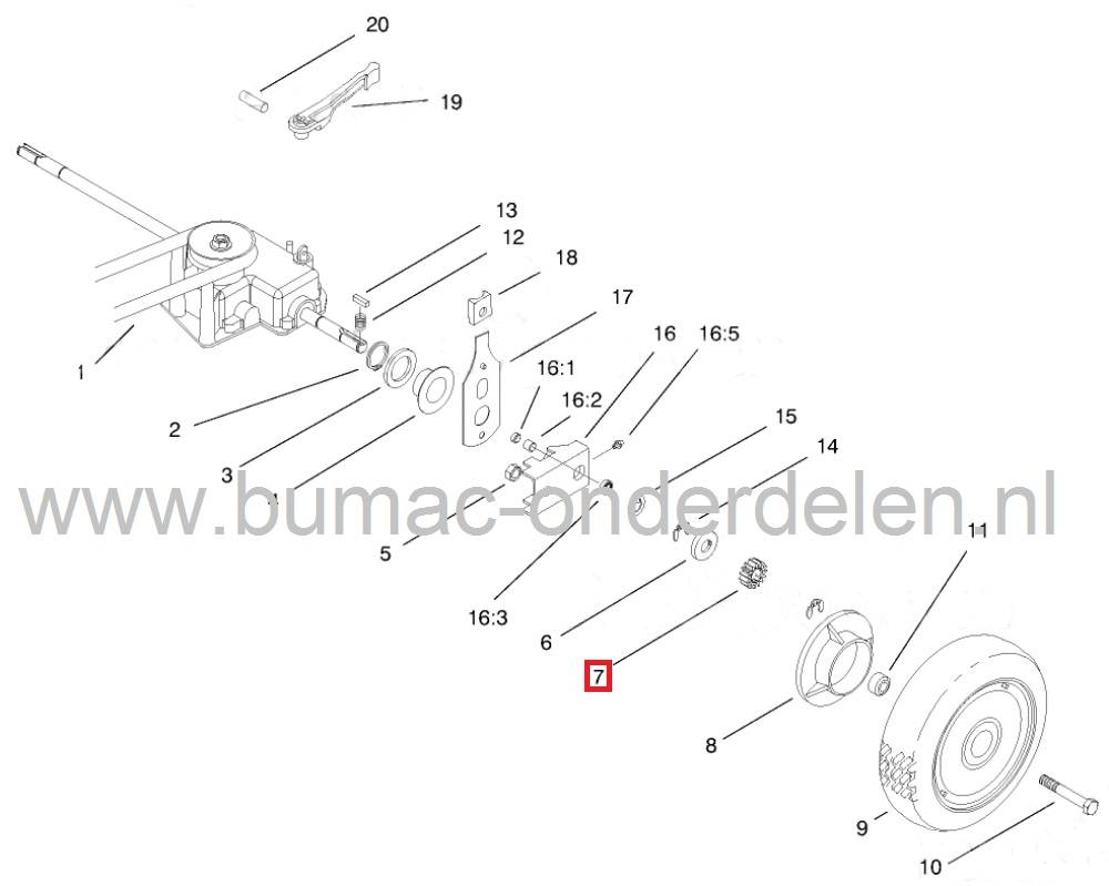 Tandwiel Aandrijving TORO Loopmaaiers 21 Inch, Toro Aandrijftandwielen, Aandrijf Tandwielen, Pignonwielen, Pignon Wielen voor Grasmaaiers - Benzinemaaiers - Grasmaaimachines - Cirkelmaaiers - Duwmaaiers