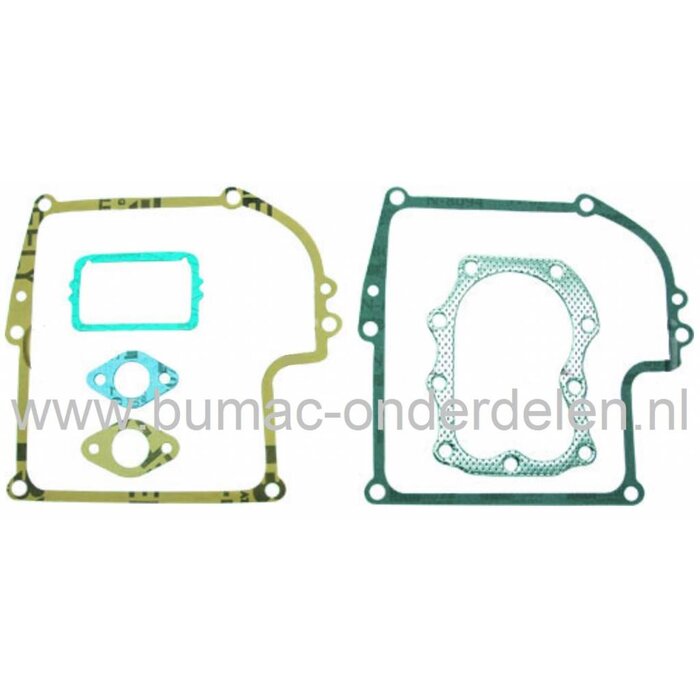 Pakkingset Briggs & Stratton 7 en 8 Pk Motoren met Horizontale en Verticale Krukas op Grasmaaiers, Cirkelmaaiers, Loopmaaiers, Kooimaaiers, Trilplaten, Houtversnipperaars, Aggregaten, B&S Pakkingen Set, Dichtingen voor B en S Motoren