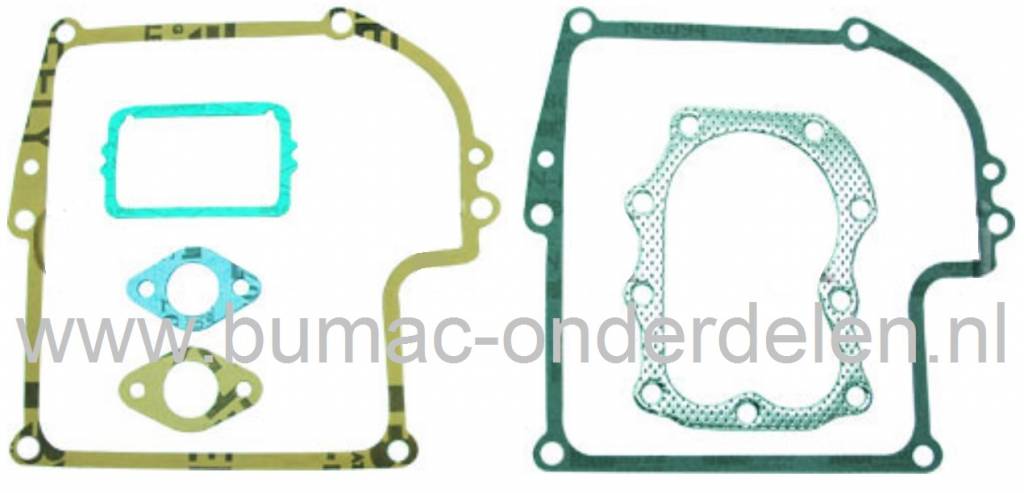 Pakkingset Briggs & Stratton 7 en 8 Pk Motoren met Horizontale en Verticale Krukas op Grasmaaiers, Cirkelmaaiers, Loopmaaiers, Kooimaaiers, Trilplaten, Houtversnipperaars, Aggregaten, B&S Pakkingen Set, Dichtingen voor B en S Motoren