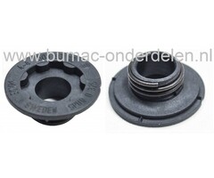Wormwiel 325-7 Husqvarna 340 - 345 - 350 - 445 - 450, Jonsered 2141 - 2145 Kettingzaag, Wormwiel voor Aandrijving Oliepomp bij Husqvarna, Jonsered, Partner, McCulloch Kettingzagen, Motorzagen, Aandrijfwielen Oliepompen Kettingzaag, Motorzaag onderdeel