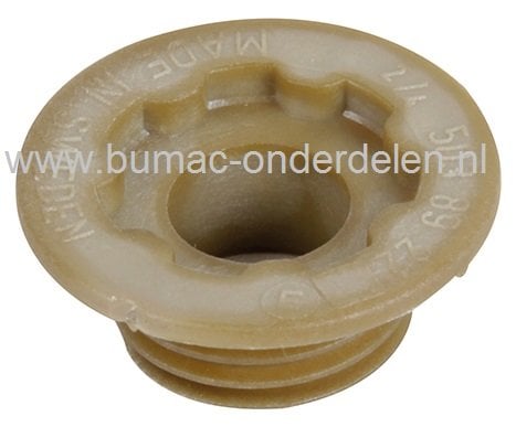 Wormwiel Husqvarna 340 - 345 - 350 - CS2141 - CS2145 - CS2150 Kettingzaag, Aandrijfwiel voor Oliepomp bij Husqvarna - Jonsered - Partner - McCulloch Kettingzagen, Motorzagen, Wormwielen, Oliepomp Aandrijfwiel, onderdeel