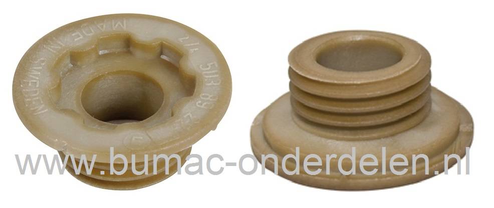 Wormwiel Husqvarna 340 - 345 - 350 - CS2141 - CS2145 - CS2150 Kettingzaag, Aandrijfwiel voor Oliepomp bij Husqvarna - Jonsered - Partner - McCulloch Kettingzagen, Motorzagen, Wormwielen, Oliepomp Aandrijfwiel, onderdeel