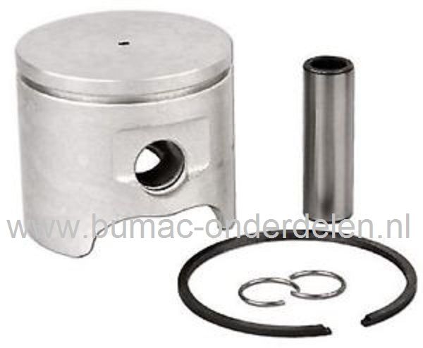 Zuiger Set Ø 42 mm Husqvarna 340, 340E, 345, 345E, 346XP Jonsered CS2141, CS2145, CS2147, CS2150, CS2152 Kettingzaag, Zuiger Ø 42 mm Compleet met Zuigerveer, Pistonpen en Borgclips voor HUSQVARNA, JONSERED, PARTNER, MCCULLOCH Kettingzagen, Motorzagen, Com