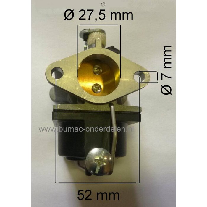 Carburateur Tecumseh Motor op Zitmaaier - Frontmaaier - Tuintrekker Carburator voor Tecumseh OHV110, OHV115, OHV120, OHV125, OHV130, OHV358EA, HM80 Motor op Zitmaaier - Frontmaaier - Tuintrekker
