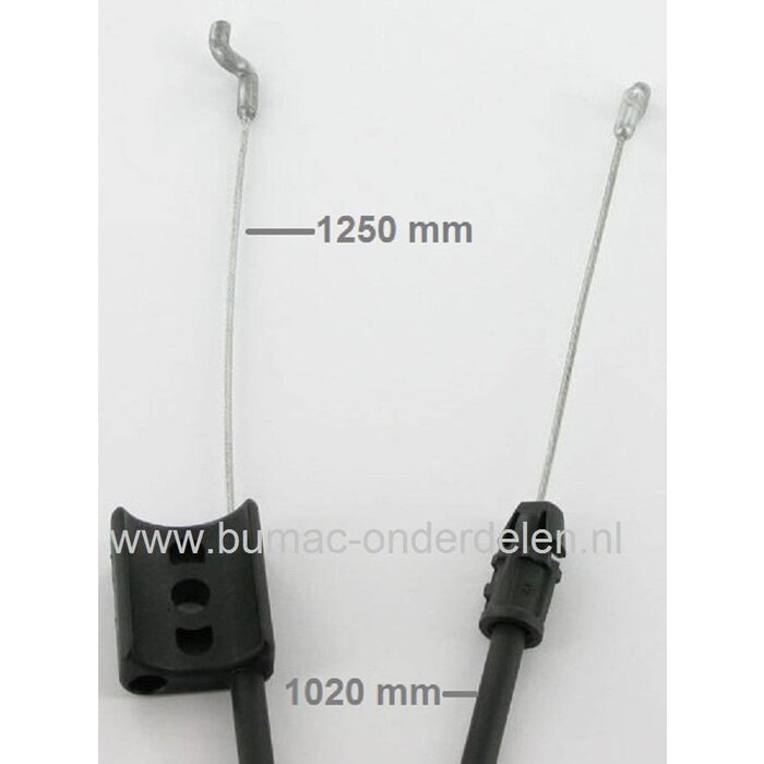 Motorremkabel CASTELGARDEN EU434, EU434TR, EP43, STIGA Loopmaaiers met 43 Cm Maaibreedte, Bedieningkabels GGP, Castel Garden, Stiga, Mountfield, Alpina Grasmaaiers, Grasmaaimachines, Cirkelmaaiers, Duwmaaiers, Kabels Motor Rem