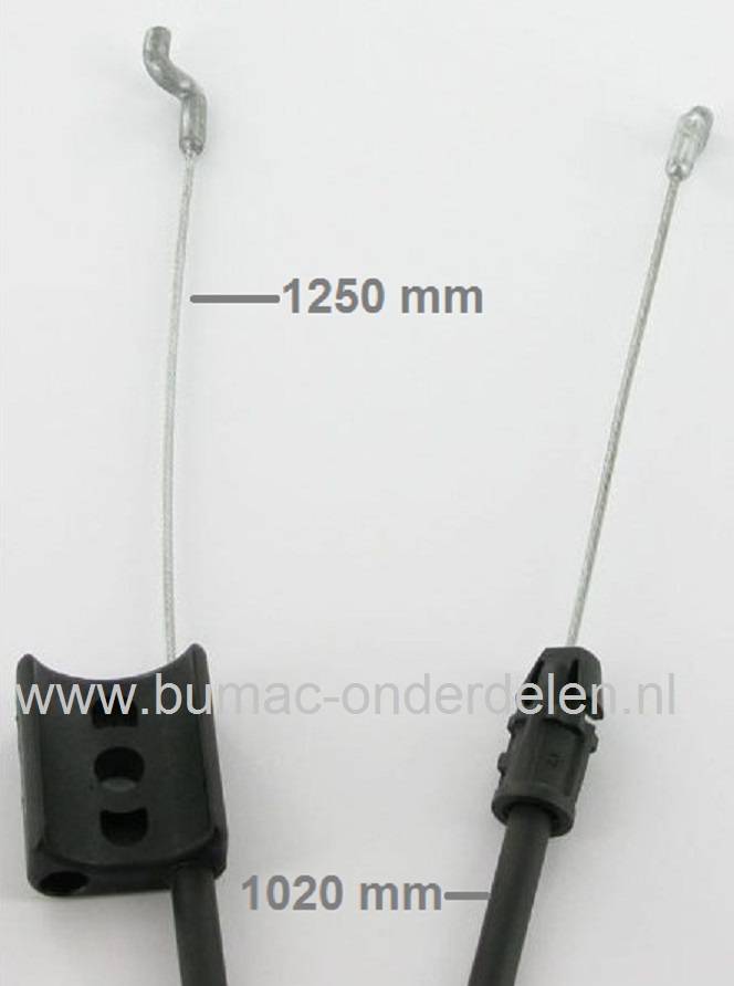 Motorremkabel CASTELGARDEN EU434, EU434TR, EP43, STIGA Loopmaaiers met 43 Cm Maaibreedte, Bedieningkabels GGP, Castel Garden, Stiga, Mountfield, Alpina Grasmaaiers, Grasmaaimachines, Cirkelmaaiers, Duwmaaiers, Kabels Motor Rem