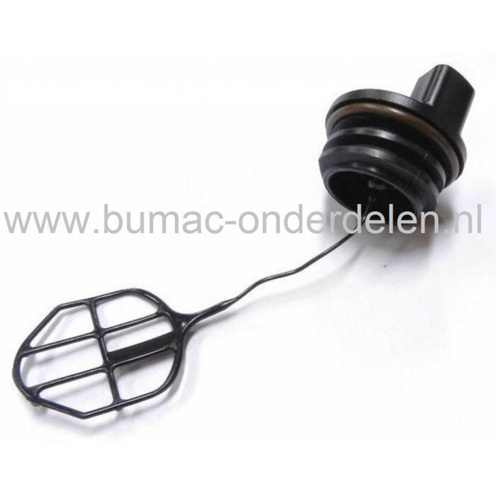 Brandstofdop McCulloch 444, 738, CS330, CS360, CS370, Titan420, 2035, CS2137, CS2138 Kettingzaag, Doppen voor Husqvarna, Jonsered, Partner Kettingzagen, Motorzagen, Tankschroefdoppen, Benzinedoppen, Brandstof Doppen, Benzine Tank Schroefdop