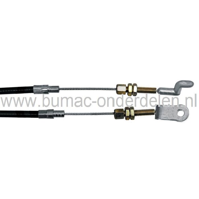 Kabel Mesinschakeling STIGA Frontmaaiers, oa Park Pro 16 HST, PTO Kabels, Koppelingskabels voor Inschakelen van Maaimessen, Maaidek Stiga - Castelgarden - Alpina - Mountfield, Zitmaaiers, Frontmaaiers, Tuintrekkers, Bedieningskabels Maaiwerk Inschakelen,