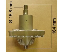 Rechter Mesas met Houder - lagers Compleet voor MTD - Yardman - Wolf - Cub Cadet - White Zitmaaier JE135H, JN150A, SN135A, SN150A, JN155A,- P180AMN, HN5180, RN145, LT1042, ZTR42