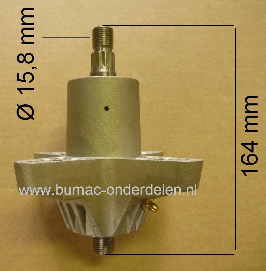 Rechter Mesas met Houder - lagers Compleet voor MTD - Yardman - Wolf - Cub Cadet - White Zitmaaier JE135H, JN150A, SN135A, SN150A, JN155A,- P180AMN, HN5180, RN145, LT1042, ZTR42