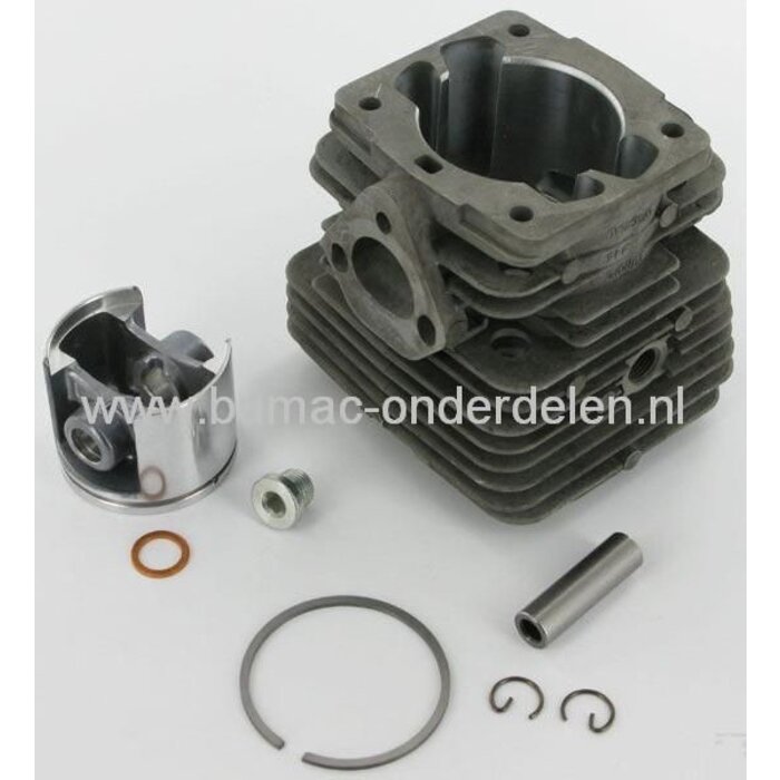 Cilinderset voor Stiga en Castelgarden Kettingzaag - Motorzaag - Benzinezaag SP460 - SP510 en XC52P, Cilinder - Zuiger - Pistonpen en Borgveren Compleet