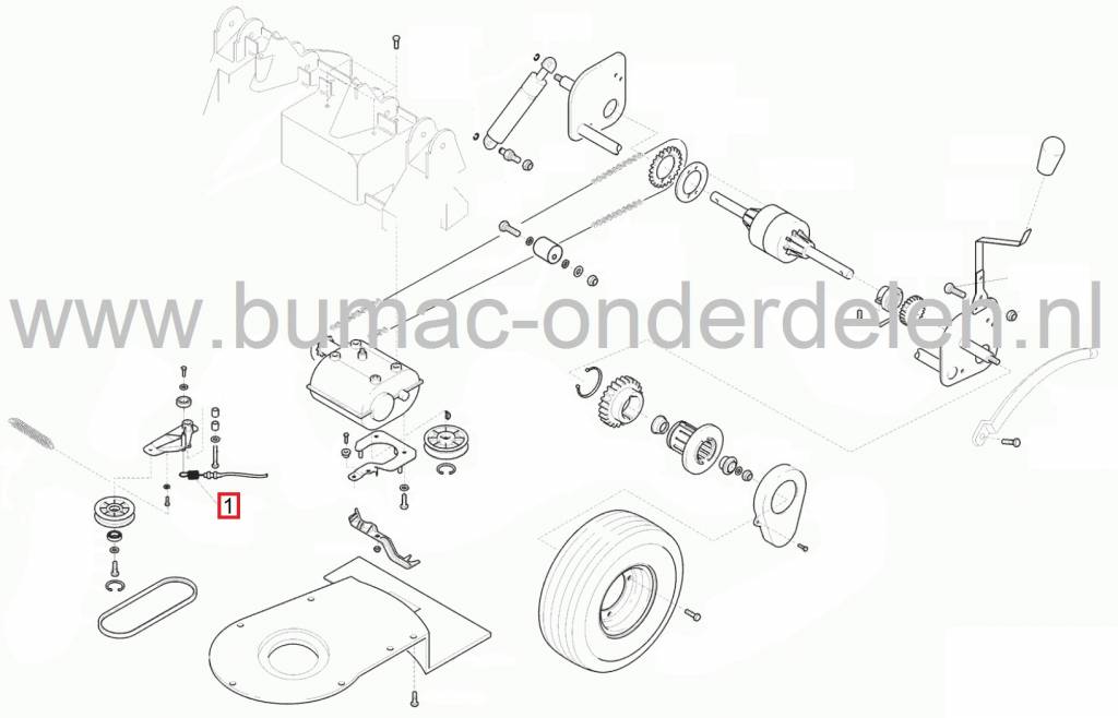 Kabel Aandrijving ALKO Ride On 620, Ride On 650, Ride On 700, Ride-On 800, Rideon 850, Koppelingskabels AL-KO, BRILL Zitmaaiers, Frontmaaiers, Bedieningskabels Alko, Brill, Kabels Rijaandrijving
