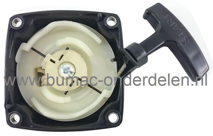 Starter ALKO, BRIL, MITSUBISHI,  BC410, FRS410, FRS4125, BC330MT,  TL33, TL43, TL50. TL52Bosmaaiers, Alko, Brill Handstarters Compleet voor Bermmaaiers, Strimmers, Trimmers,Motor Heggenschaar BC 410, FRS 410, FRS 4125, BC 330MT Complete Repeteerstarters A