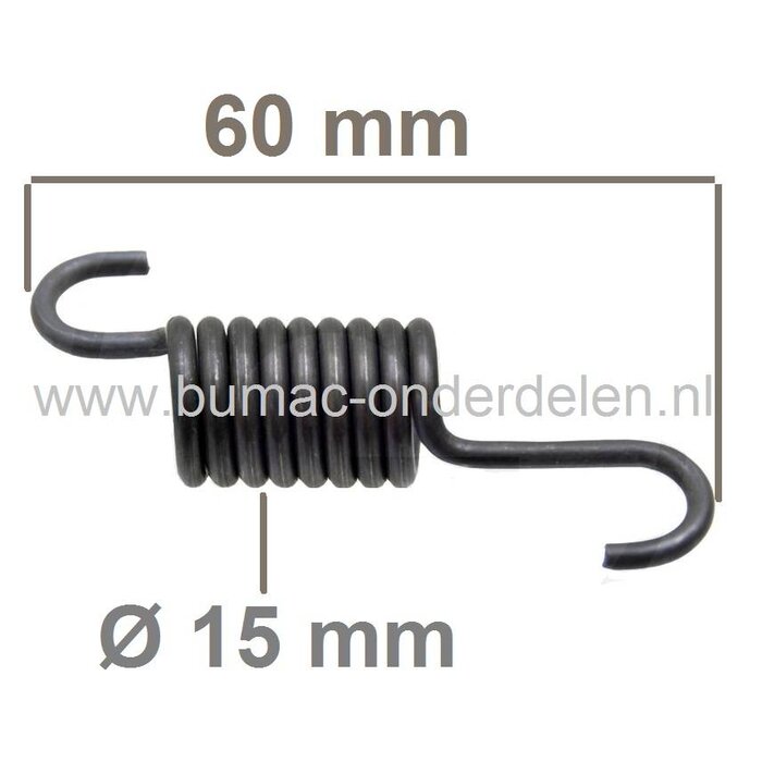 Spanveer Aandrijving ALKO - BRILL Grasmaaiers, Alko, Brill Trekveer voor Tandwielkast KST 46 t/m 52 Cm Loopmaaiers, Benzinemaaiers, Cirkelmaaiers, AL-KO 410BR Classic, 42BR Comfort, 430 BR Premium, 460BR, 520BR, 470BR, BRILL Steelline Plus, Quatro, Classi