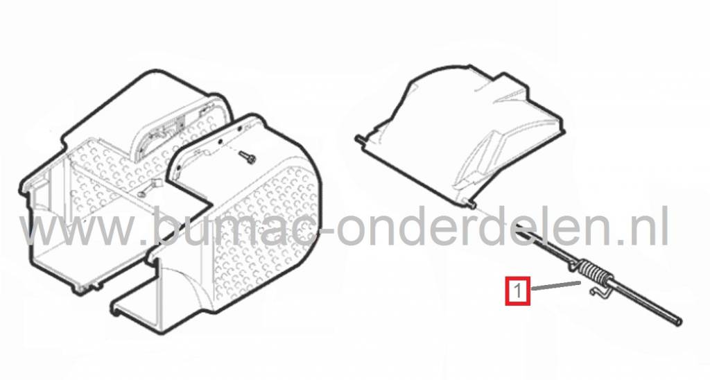 Veer Achterklep ALKO - BRILL Grasmaaiers, Alko Classic 40B, 46BRE, Comfort 47BR, 52BR, Euro Line 4700HR, Sunline 46B, Tornado 4600BR, AL-KO, Brill Veren voor Achter Kleppen Loopmaaiers, Cirkelmaaiers, Benzinemaaiers, Grasmaaimachines