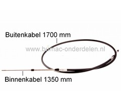 Hydrostaatkabel voor Husqvarna Husqvarna, Jonsered, McCulloch, Partner, Zenoah Frontmaaiers, Koppelingskabel voor Bediening van de Hydrostaat onderdeel