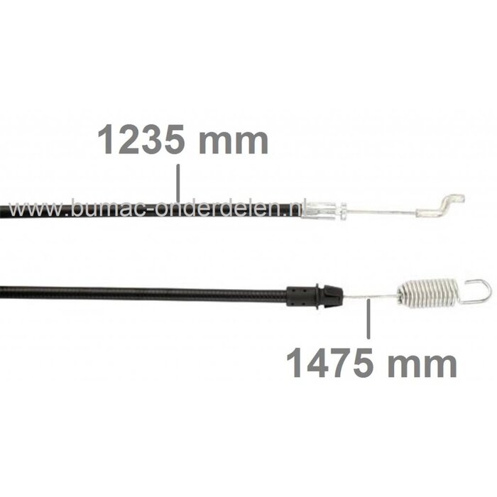 Kabel Rijaandrijving ALKO, BRILL Loopmaaiers, Koppelingskabel Aandrijving Wielen bij oa 4700BRV, 520BRV, 5250HWS, 525HWS, 5200BRV, 5300BRV Grasmaaiers, Benzinemaaiers, Loopmaaiers