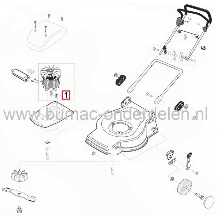 Spie ALKO, BRILL Loopmaaiers, Hakselaars, Verticuteermachines, Spieën voor oa Meshouders van AL-KO en Brill Electrische Grasmaaiers, Elektromaaiers, Classic 46E, Concord 3500E, Dynamic H1800RS, Hitline 3813EL, 4413, Sunline 42E, 430E, Silver Comfort 46E