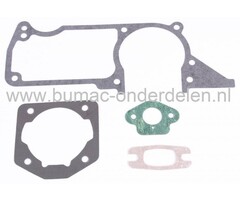 Pakkingset Husqvarna 51 en 55, Motorzaag - Kettingzaag, Husqvarna - Jonsered - Partner - Mc Culloch, Set Pakkingen, Dichtingen, Dichtingset Kettingzagen, Motorzagen Husqvarna, onderdeel