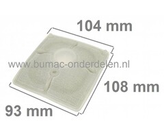 Luchtfilter STIHL 041, FS20, FS410 Kettingzaag, Bosmaaier, Stihl Luchtfilters voor Kettingzagen, Motorzagen, Bosmaaiers, Bermmaaiers, Strimmers, Fijnstoffilters, Lucht Filters STIHL Modellen 041AV, 041FB, 041G, FS20, FS410, Fijn Stof Filters Stihl Motorza