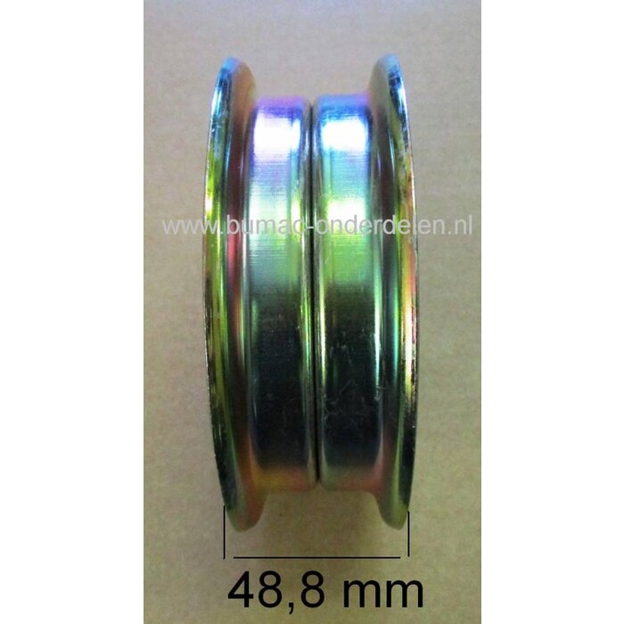 Spanpoelie voor Op Maaidek van Husqvarna - Craftsman - Partner - Wizard - Jonsered Zitmaaiers - Trekkers, Drukpoelie voor Spannen van Aandrijfriem op Maaidek voor het in werking zetten van de Messen