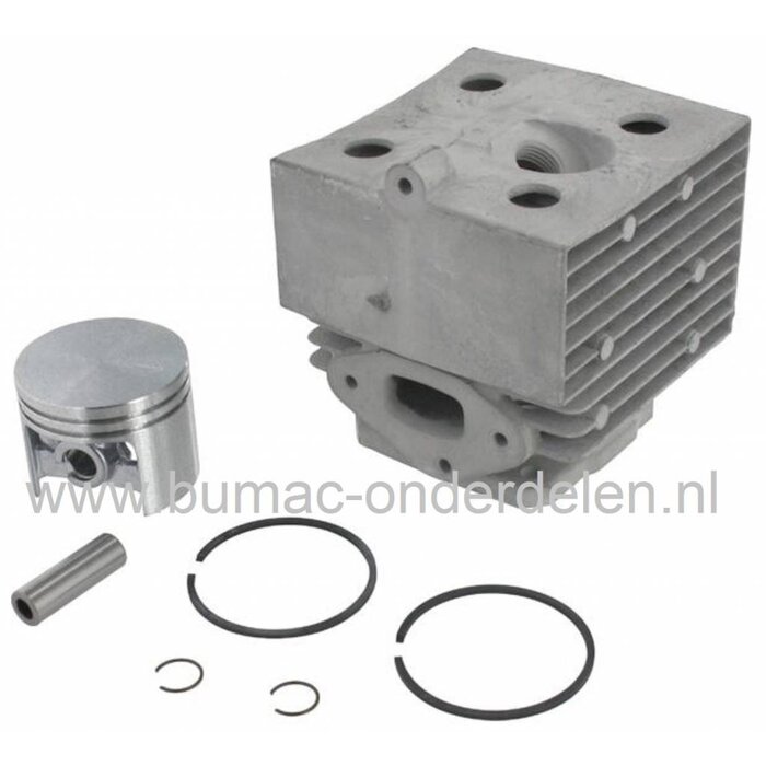 Cilinderset Ø 46 mm voor Stihl BR320, BR340, BR380, BR400, BR420, SR320, SR340, SR400, SR420 Bladblazer, Vloeistofspuit, Stihl Cylinder Compleet met Zuiger, Zuigerveren, Pistonpen en Bevestigingsringen, BR SR 320, 320L, 340, 340L, 380, 400, 420, 420C, ond