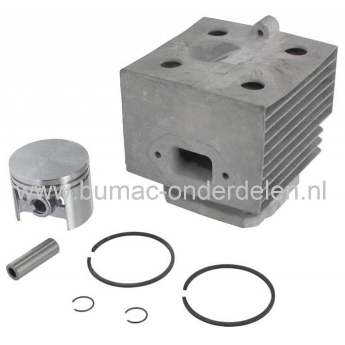 Cilinderset Ø 46 mm voor Stihl BR320, BR340, BR380, BR400, BR420, SR320, SR340, SR400, SR420 Bladblazer, Vloeistofspuit, Stihl Cylinder Compleet met Zuiger, Zuigerveren, Pistonpen en Bevestigingsringen, BR SR 320, 320L, 340, 340L, 380, 400, 420, 420C, ond
