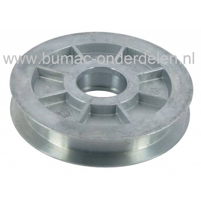 Riemschijf WOLF Cart OHV2, Scooter SV3 en SV4, Poelie voor Aandrijving MTD, Wolf, Cub Cadet, Bolens, White, Yardman, Etesia Zitmaaiers, Frontmaaiers, Tuintrekkers, Aandrijfschijf, Pouly, Spanrollen