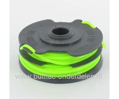 Draadcassette voor Flymo Modellen, Onderdeel voor Electrische Trimmer, Nylon Maaidraad 2 mm, Strimmer, Onkruid Trimmer, Graskant snijder, Draadspoelen, Bosmaaier, Grastrimmer