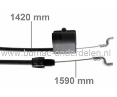 Motorremkabel voor Husqvarna 21" Gazonmaaiers, 5521RSX, 6521RS, 7021RS, P553, Bedieningskabels AYP, Craftsman, Husqvarna, Lazer, Jonsered, McCulloch, Partner, Grasmaaier, Benzinemaaier, Remkabel ELECTROLUX, Motorstopkabel, onderdeel, 5521 RSX, 6521 RS, 70
