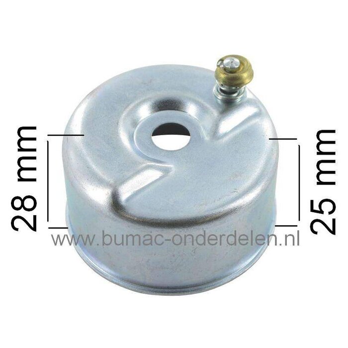 Vlotterbak voor TECUMSEH LAV - BV - BVL - BVS Motoren op Grasmaaier - Kooimaaier - Gazonmaaier - Benzinemaaiers - Cirkelmaaier - Loopmaaier - Verticuteermachine, onderdeel