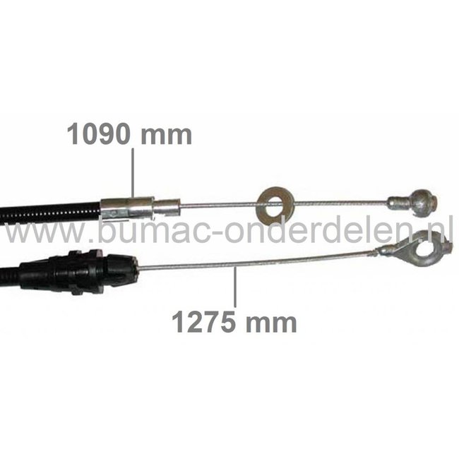 Motorremkabel Castelgarden T48, R484TR Grasmaaiers met Honda Motor, Stiga - Mountfield - Dino - Alpina, Grasmaaier, Benzinemaaier, Cirkelmaaier, Gazonmaaier, Loopmaaier, Motorstopkabel, Castel Garden