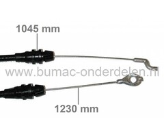 Motorremkabel Castelgarden Loopmaaiers met Briggs & Stratton Motor, Stiga, Alpina, Mountfield, Castel Garden Motorremkabels Grasmaaiers, Duwmaaiers, Motorstopkabels GGP met B&S Motor