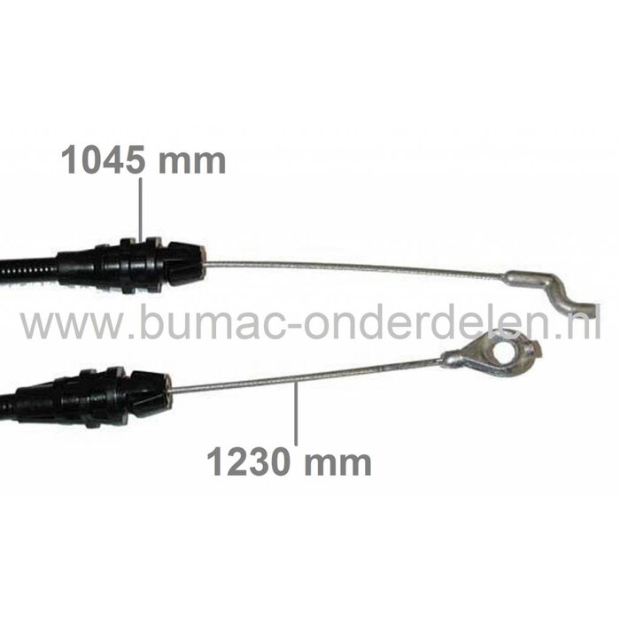 Motorremkabel Castelgarden Loopmaaiers met Briggs & Stratton Motor, Stiga, Alpina, Mountfield, Castel Garden Motorremkabels Grasmaaiers, Duwmaaiers, Motorstopkabels GGP met B&S Motor