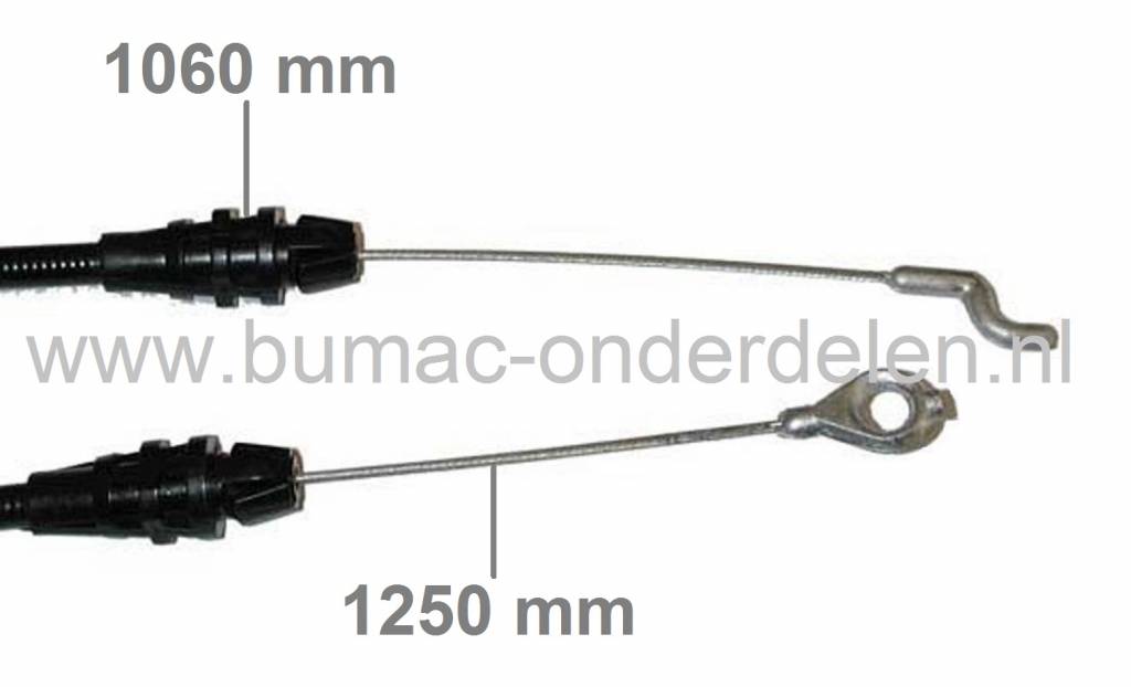 Motorremkabel GGP Loopmaaiers, Castelgarden NP534TR Grasmaaiers, Stiga - Mountfield - Dino - Alpina, Benzinemaaier, Cirkelmaaier, Gazonmaaier, Loopmaaier, Castel Garden, Motorstopkabel