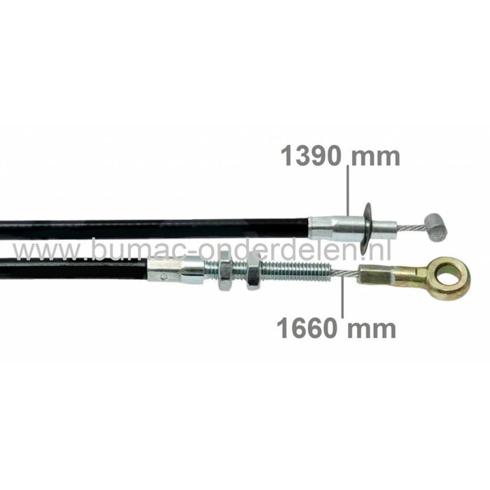 Koppelingskabel HONDA HRA1950, HR2150, HR2160, HRA215, HRA2150, HRA2160, HRC215, HRC216, HRD536K3, HRD536K4, HRH536K3, HRH536K4 Grasmaaiers, Kabel voor Aandrijving van de Maaimessen bij Gazonmaaiers, Loopmaaiers, Benzinemaaiers, Cirkelmaaiers, Honda bedie