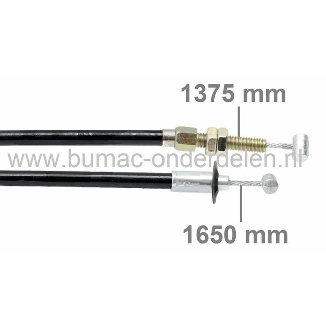 Koppelingskabel voor HONDA HR194, HR214, HR216, HRA214, HRA216 Grasmaaiers, Kabel voor Aandrijving van Maaimessen, Mesremkabel, Remkabel voor Maaimessen van Loopmaaiers, Benzinemaaiers, Cirkelmaaiers, Gazonmaaiers