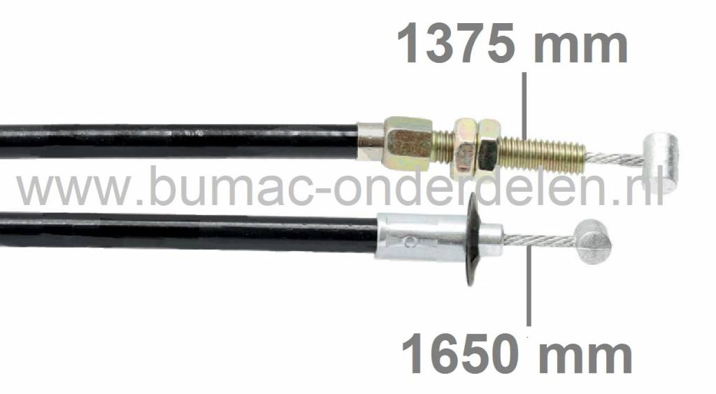 Koppelingskabel voor HONDA HR194 - HR214 - HR216 - HRA214 - HRA216 Grasmaaiers, Kabel voor Aandrijving van de Maaimessen, Mesremkabel, Remkabel voor de Maaimessen van Loopmaaiers, Benzinemaaiers, Cirkelmaaiers, Gazonmaaiers