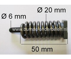 Trillingdemper voor Husqvarna 340, 345, 346, 350, 353, 357, 359, 340EPA, 345EPA, 350EPA, 359EPA, 357XPMotorzaag, Kettingzaag, Vibratiedemper, Ophangrubber, Trillingsdemper, Anti Vibratierubber, Jonsered, onderdeel, XP, EPA