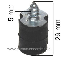 Trillingdemper voor Husqvarna 44 - 61 - 66 - 266 - 444 - 480, Motorzaag, Kettingzaag, Vibratiedemper, Trillingsdemper, Ophangrubber