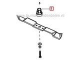 Meshouder AL-KO Classic 4.64-PS - XAL Classic 464PS - 4.64P-S Classic Gazonmaaiers, Alko - Brill - Solo Maaimeshouders, Houders voor Grasmaaiermessen, ALKO, BRILL, SOLO Cirkelmaaiers, Benzinemaaiers, Duwmaaiers