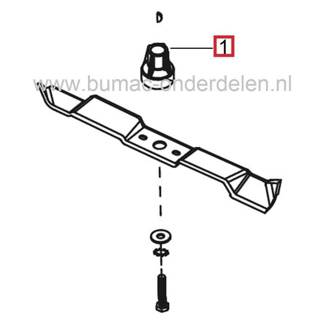 Meshouder AL-KO Classic 4.64-PS - XAL Classic 464PS - 4.64P-S Classic Gazonmaaiers, Alko - Brill - Solo Maaimeshouders, Houders voor Grasmaaiermessen, ALKO, BRILL, SOLO Cirkelmaaiers, Benzinemaaiers, Duwmaaiers