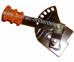 Hoogteverstelhendel Voorwiel Links ALKO - BRILL - SOLO Gazonmaaiers, Hevels voor Instellen van de Maaihoogte bij AL-KO Classic 4.64-PS, XAL Classic 464PS, 4.64P-S Classic Grasmaaimachines, Hendels Hoogte Instelling Loopmaaiers