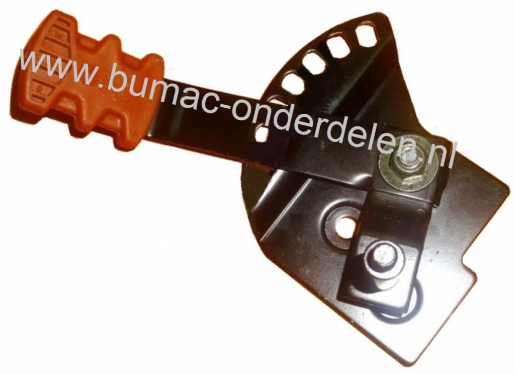 Hoogteverstelhendel Voorwiel Links ALKO - BRILL - SOLO Gazonmaaiers, Hevels voor Instellen van de Maaihoogte bij AL-KO Classic 4.64-PS, XAL Classic 464PS, 4.64P-S Classic Grasmaaimachines, Hendels Hoogte Instelling Loopmaaiers