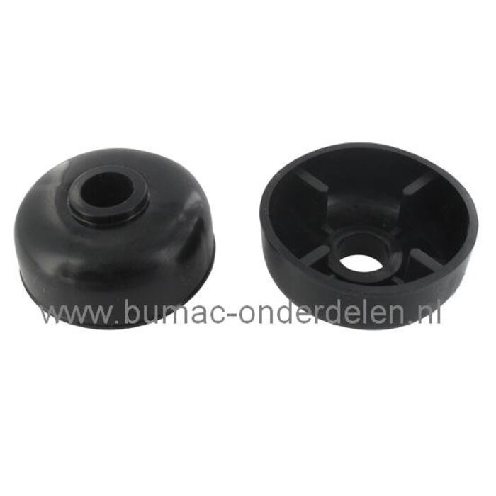 Steunwiel voor Stiga Villa 85 Frontmaaier, Zitmaaier Buitendiameter Ø 66 mm, Binnendiameter 16,5 mm Naaflengte 29,5 mm