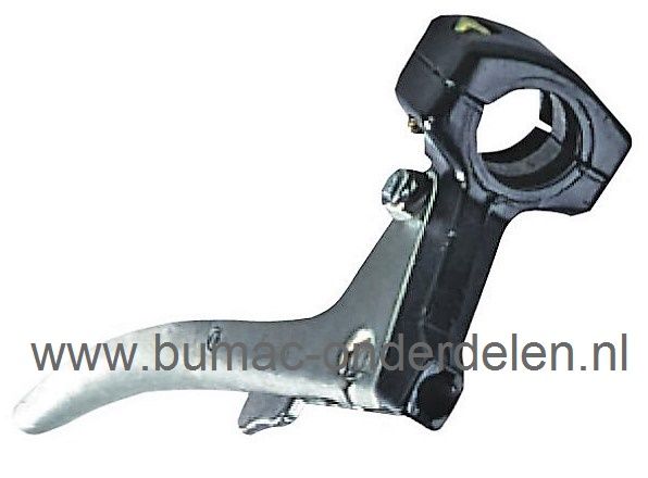 Koppelingshendel met Vastzet Pal Aansluiting Ø 25 mm op Veegmachine - Tuinfrees - Motor - Grasmaaier - Kooimaaier - Grasmachine - Ruwterreinmaaier