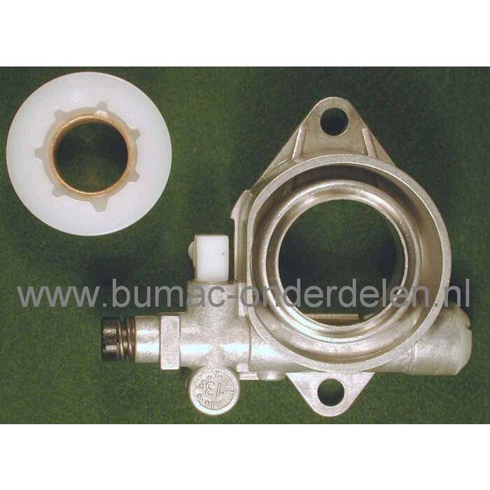 Oliepomp voor Dolmar en Makita Kettingzaag Dolmar PS43, PS52, PS5105, PS9010, 109, 110, 111, 115 Makita DCS430, DCS431, 4300i, DCS520, DCS520i, DCS540, 5200i Kettingzaag, Motorzaag Makita, Dolmar onderdeel
