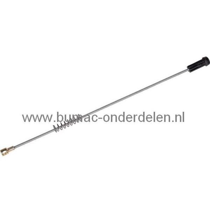 Hendel Maaihoogte Instelling Husqvarna - Lazer - Jonsered - Partner - McCulloch - Roper - Wizard - Yardpro - Craftsman - AYP Zitmaaier, Stang met Veer voor Hoogte Instelling van het Maaidek bij Zitmaaiers - Tuintrekkers